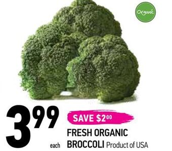 Coppa's Fresh Market Fresh organic broccoli offer