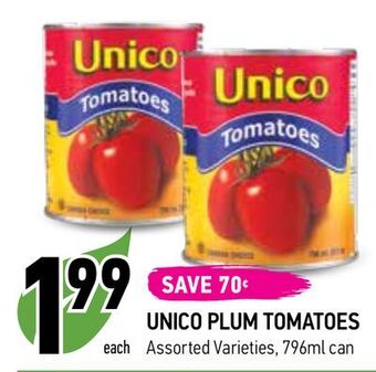 Coppa's Fresh Market Unico plum tomatoes offer