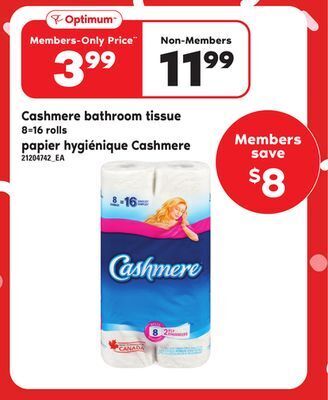 Independent City Market Papier hygiénique cashmere, 8=16 rolls offer