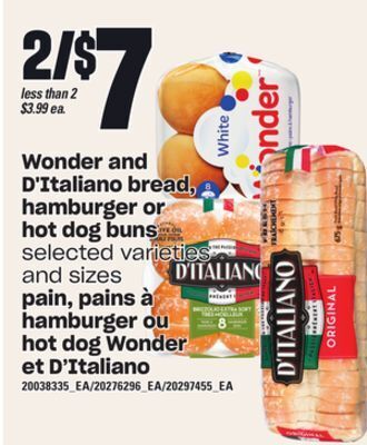 Independent City Market Pain, pains à hamburger ou hot dog wonder et d'italiano offer