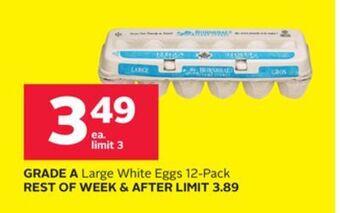 Rexall Grade a large white eggs 12-pack offer