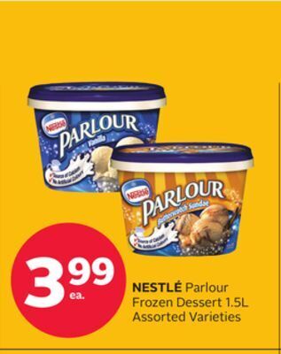 Rexall Nestlé parlour frozen dessert offer