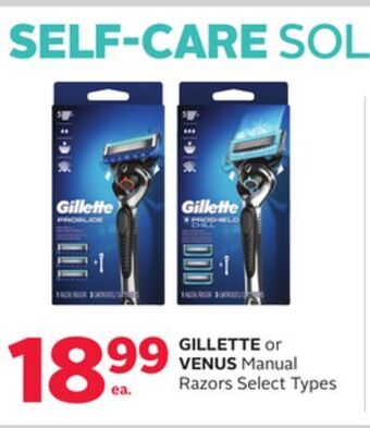 Rexall Gillette or venus manual razors offer