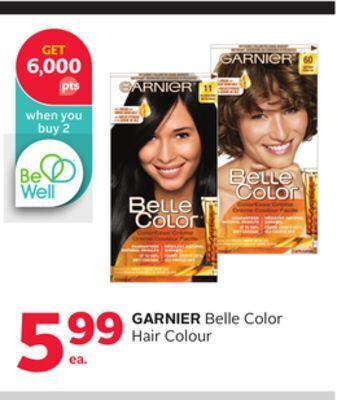 Rexall Garnier belle color hair colour offer