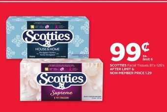 Rexall Scotties facial tissues offer