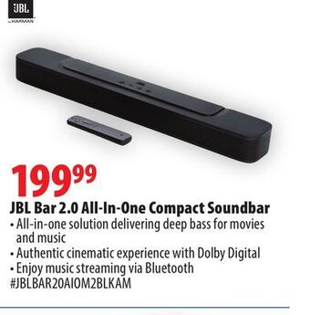 London Drugs Jbl bar 2.0 all-in-one compact soundbar offer
