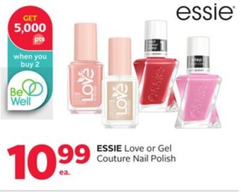 Rexall Essie love or gel couture nail polish offer