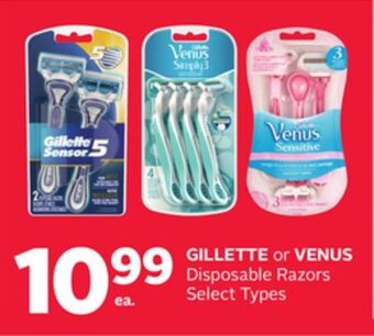 Rexall Gillette or venus disposable razors offer