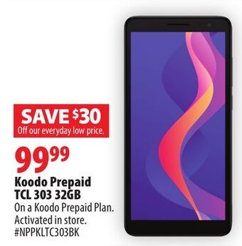 Koodo prepaid tcl 303 32gb