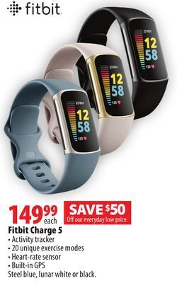 London Drugs Fitbit charge 5 offer