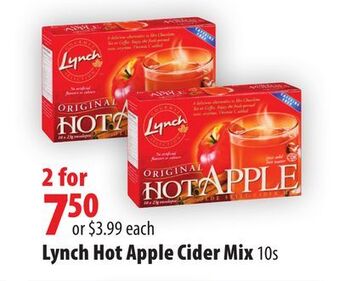 London Drugs Lynch hot apple cider mix offer