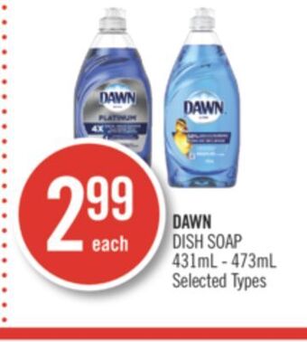 Shoppers Drug Mart Dawn dish soap offer