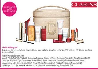 Shoppers Drug Mart Clarins holiday set offer