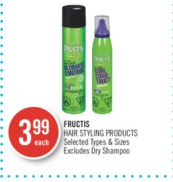 Shoppers Drug Mart Garnier fructis hair styling products offer