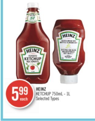 Shoppers Drug Mart Heinz ketchup offer
