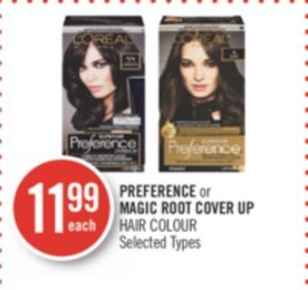 Shoppers Drug Mart Preference or magic root cover up hair colour offer