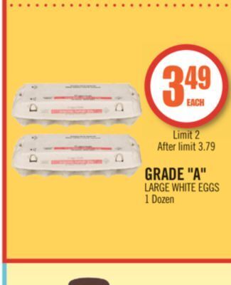 Shoppers Drug Mart Grade a large white eggs offer