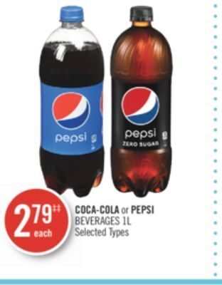 Shoppers Drug Mart Coca-cola or pepsi beverages offer