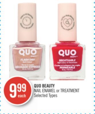 Shoppers Drug Mart Quo beauty nail enamel or treatment offer