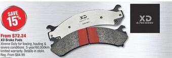 PartSource Xd brake pads offer