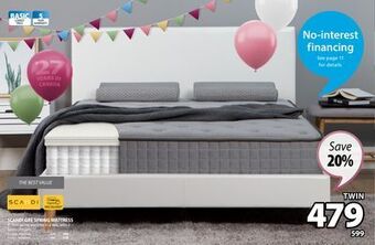JYSK Scandi gre spring mattress offer