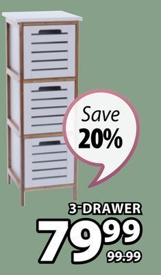 JYSK Fyn 3-drawer chest offer