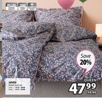 JYSK Arven duvet cover set offer