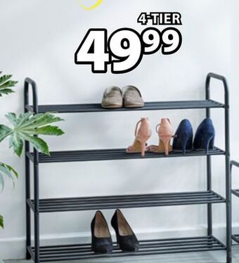 JYSK Aksel 4-tier shoe rack offer