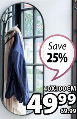 JYSK Marius metal frame wall mirror offer