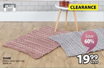 JYSK Edane cotton velvet bath mat offer