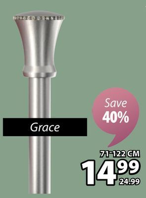 JYSK Grace single curtain rod kit offer