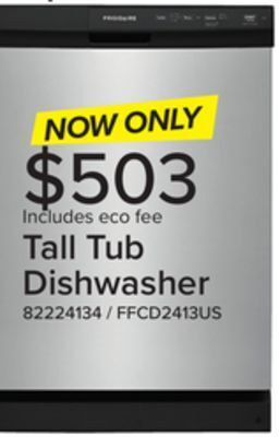 Leon's Frigidaire 24 stainless steel dishwasher - ffcd2413us offer