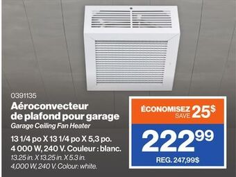 Patrick Morin Garage ceiling fan heater offer