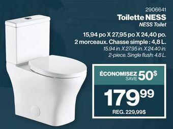 Patrick Morin Ness toilet offer