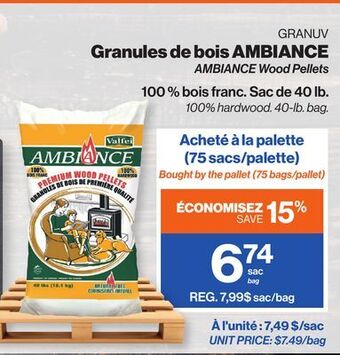 Patrick Morin Ambiance wood pellets offer