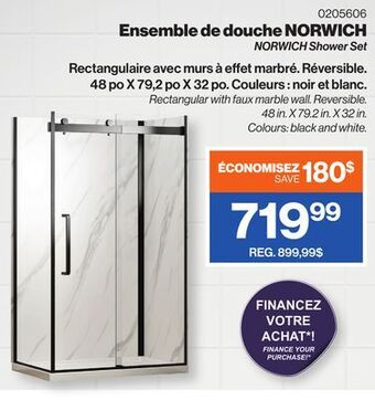 Patrick Morin Norwich shower set offer