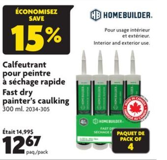 Home Hardware Fast dry painter's caulking offer