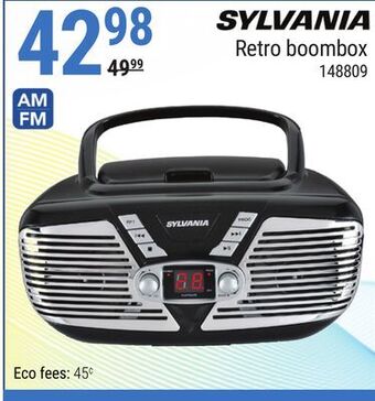 Rossy Sylvania retro boombox offer