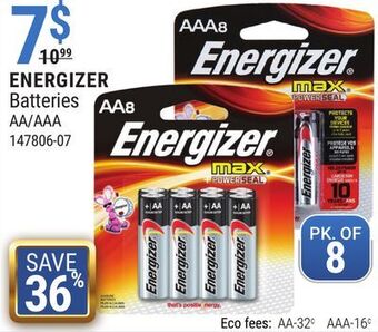 Rossy Energizer batteries aa/aaa offer