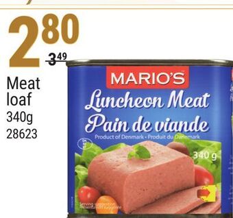 Rossy Mario's meat loaf offer