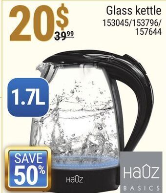 Rossy Hauz glass kettle offer
