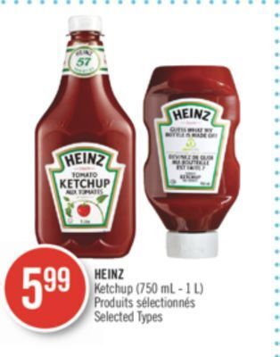 Pharmaprix Heinz ketchup offer