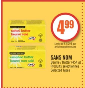 Pharmaprix No name butter offer