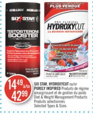 Pharmaprix Six star, hydroxycut or purely inspired diet & weight management products offer