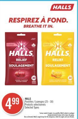 Pharmaprix Halls pastilles offer