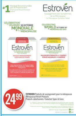 Shoppers Drug Mart Estroven relief products offer