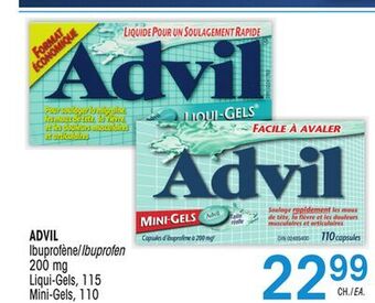 Uniprix Advil ibuprofène/ibuprofen 200 mg, liqui-gels/mini-gels offer