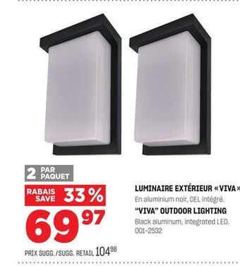 BMR Luminaire extérieur viva offer
