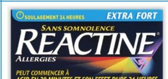 Uniprix Reactine allergies/allergy, extra fort/extra-strength, gélules/softgels, compr./tablets offer