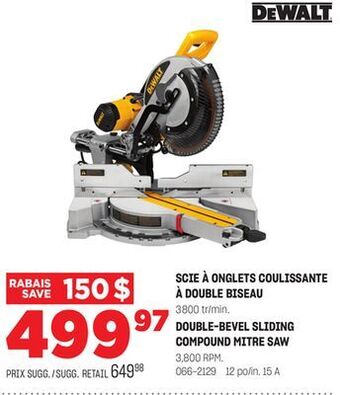 BMR Scie à onglets coulissante à double biseau offer